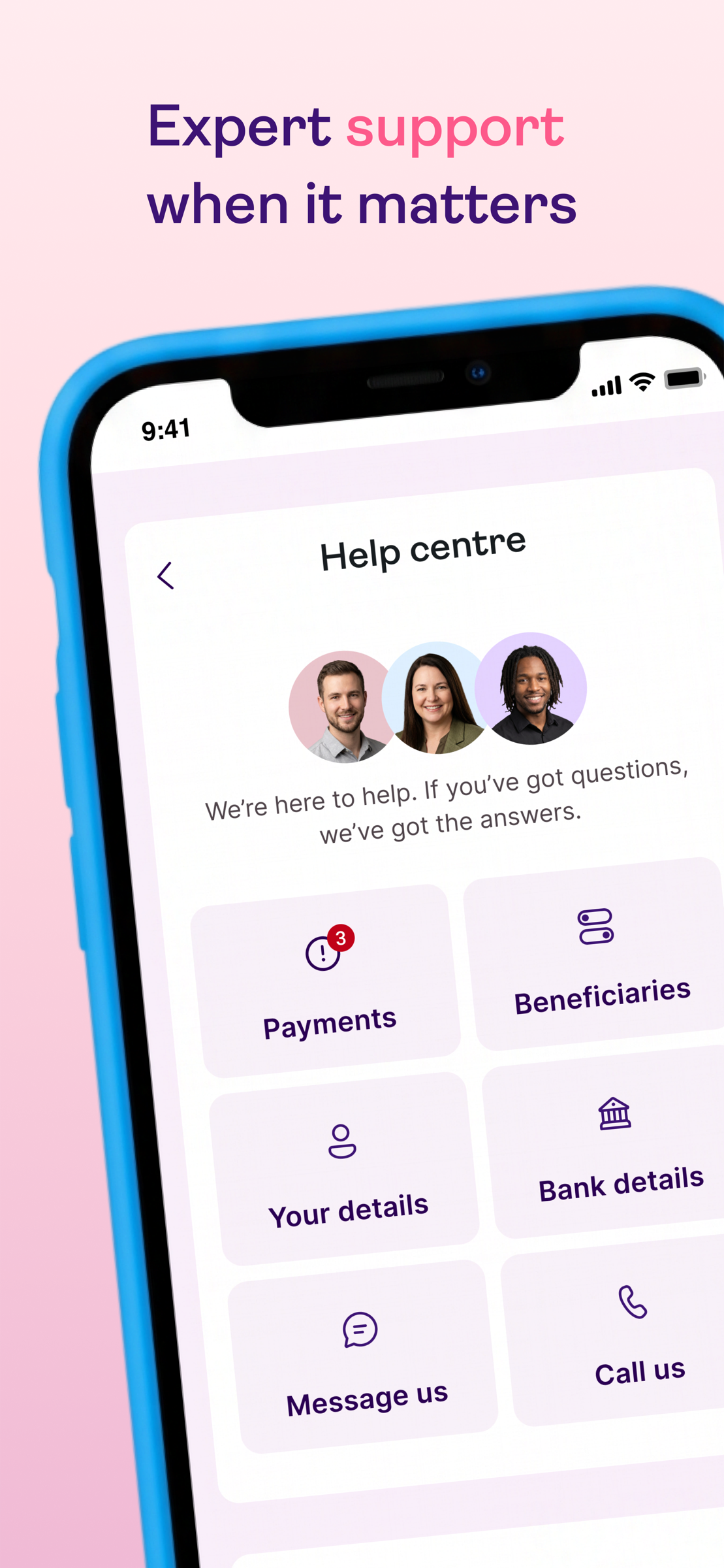 App Store — Expert support when it matters